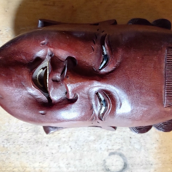 Set of 3 Japanese mask carvings. - Picture 6 of 9